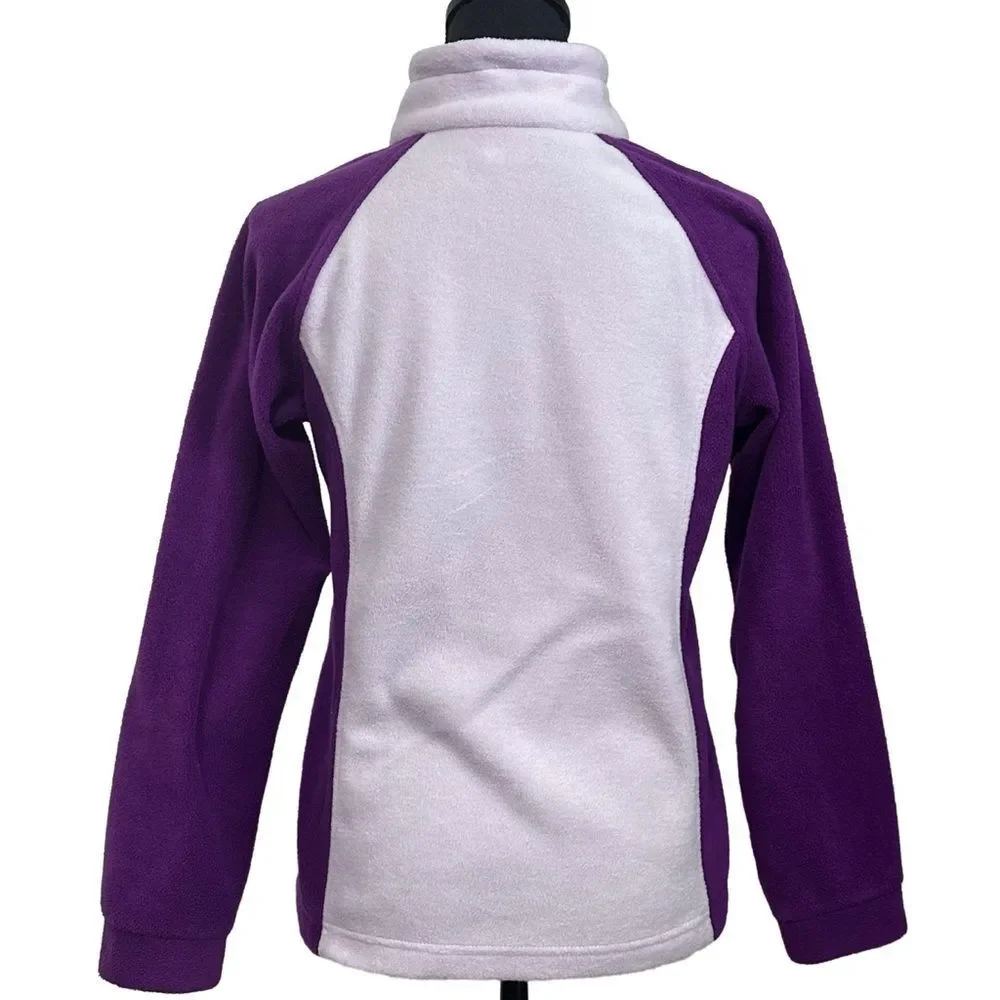 Columbia Girls' Benton Springs‎ Classy Plum / Lilac Fleece Jacket, SZ L (14/16)